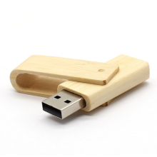 Eco-friendly Wood rotary clip USB flash drive  custom usb flash drive